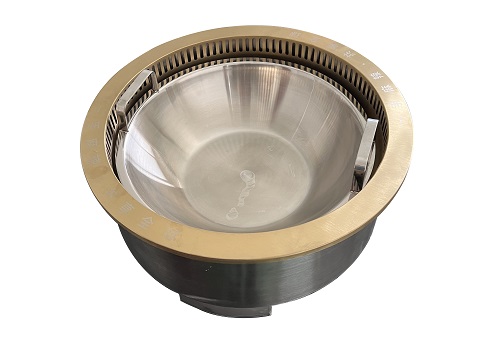 39圓鍋自凈化組件金色